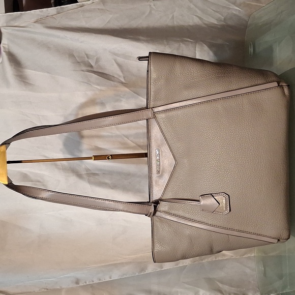 Micheal kors jet set Shoulder Tote bag graySaffiano leather 10x9